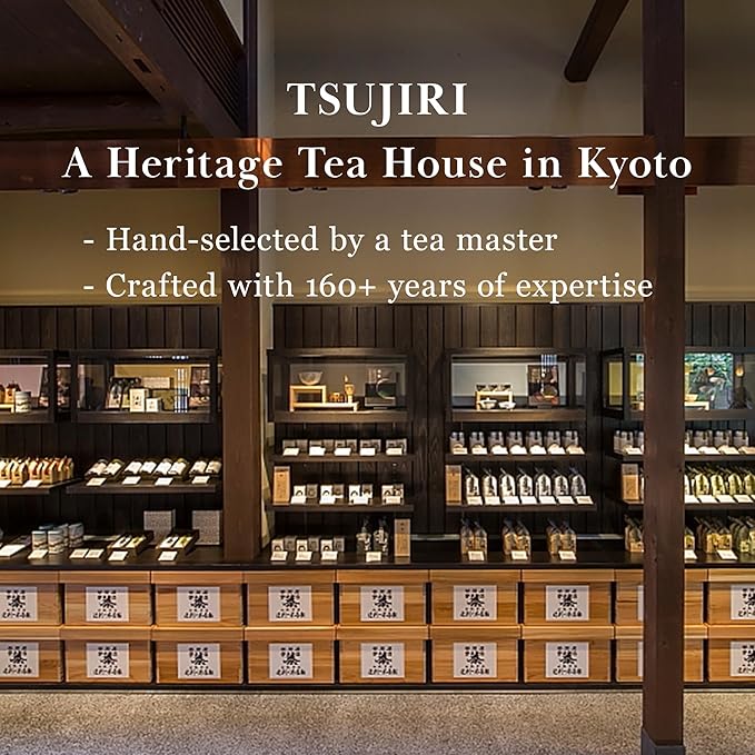 TSUJIRI Matcha - Toyo Mukashi (30g / 1.06oz) - Ceremonial Matcha Powder - Authentic Japanese First Harvest Matcha Green Tea - Uji, Kyoto, Japan, 1860