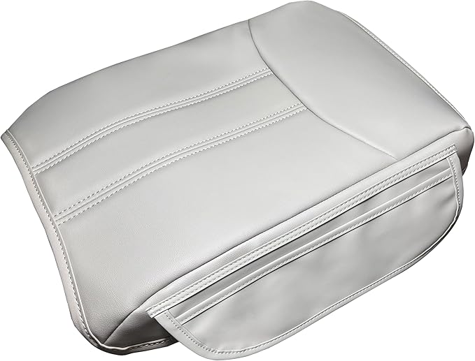 SENSHINE Armrest Cover for Honda Pilot Accessories 2023 2024 2025 2026 Center Console Cover Anti-Scratch Leather Armrest Protector Middle Console Pad with Side Pockets for Honda Pilot (Gray)