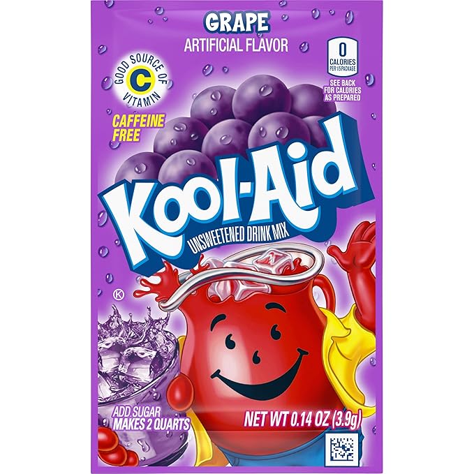 Kool-Aid Lemonade Flavored Unsweetened Caffeine Free Drink Mix, 48 Count (Pack of 2)