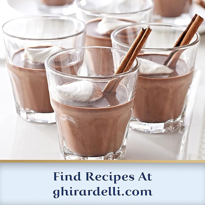 GHIRARDELLI Double Chocolate Hot Cocoa Mix, 10.5 OZ Bag (Pack of 6)