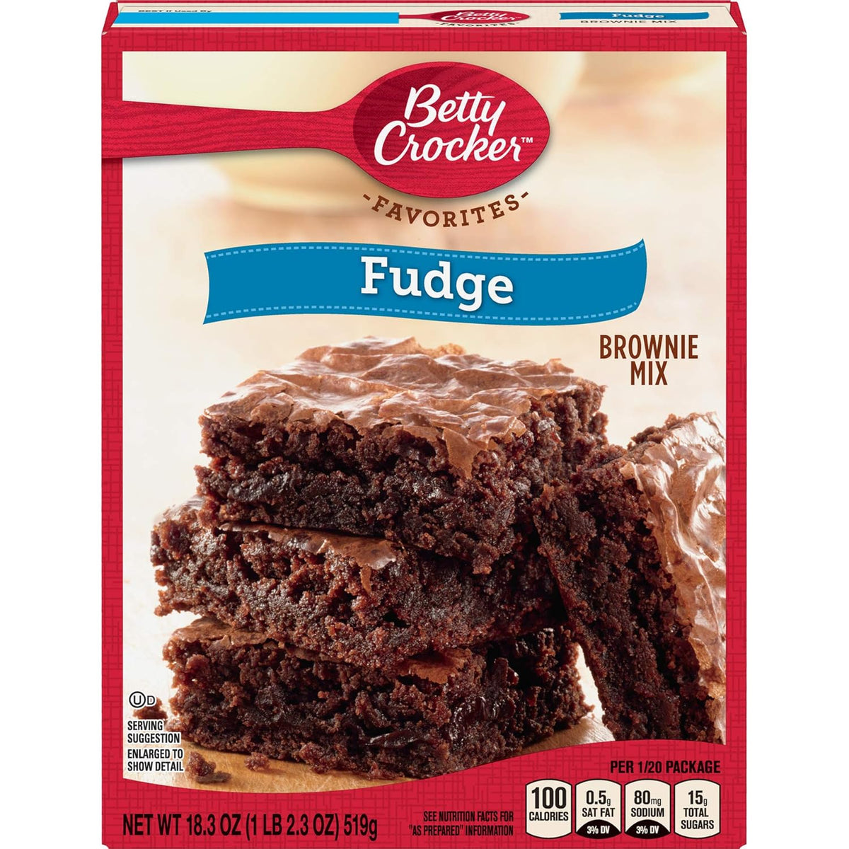 Betty Crocker Supreme Chocolate Chunk Brownie Mix, 18 oz