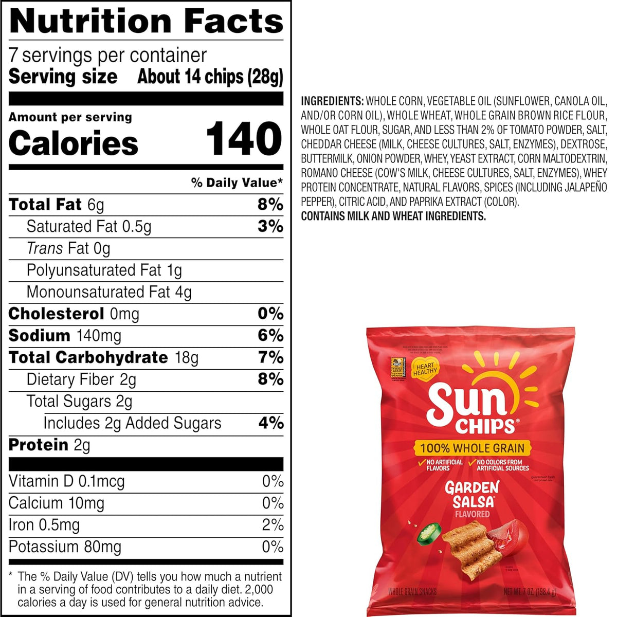 SunChips Garden Salsa, 7 Oz