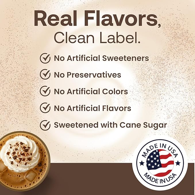 Dr. Smoothie Café Essentials Mocha Java – No Artificial Colors, Flavors, or Sweeteners – Shelf Stable – 61mg of Caffeine per Serving – Great for Hot, Iced, & Frozen Frappes (3.5 lb Bag, 30 Servings)