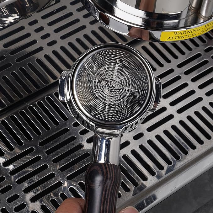 IKAPE 58mm Espresso Filter Basket, 20g High Precision Extraction Portafilter Basket, Fits for 58mm Coffee Machines(Matrices)