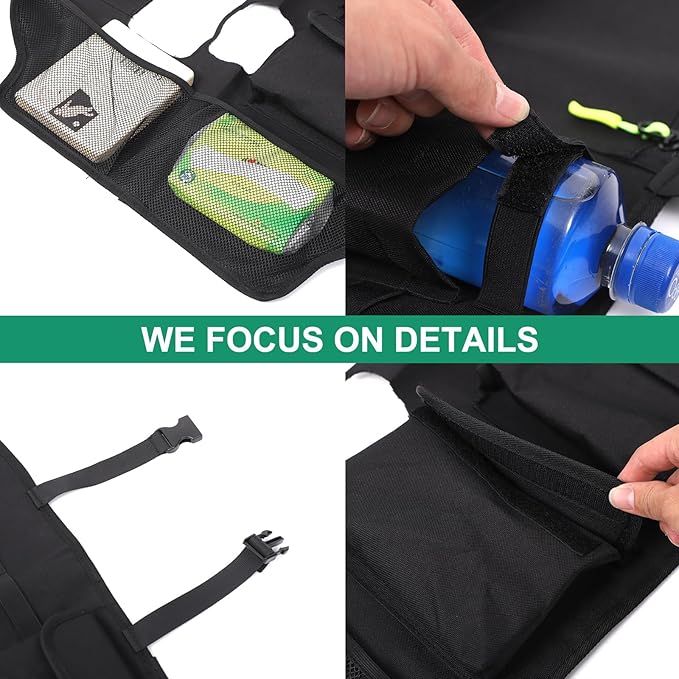Trunk Hanging Organizer Backseat Bag Compatible with Toyota Land Cruiser 250 Prado J250 LC250 2024 2025, Seat Back Car Organizer Storage Pockets