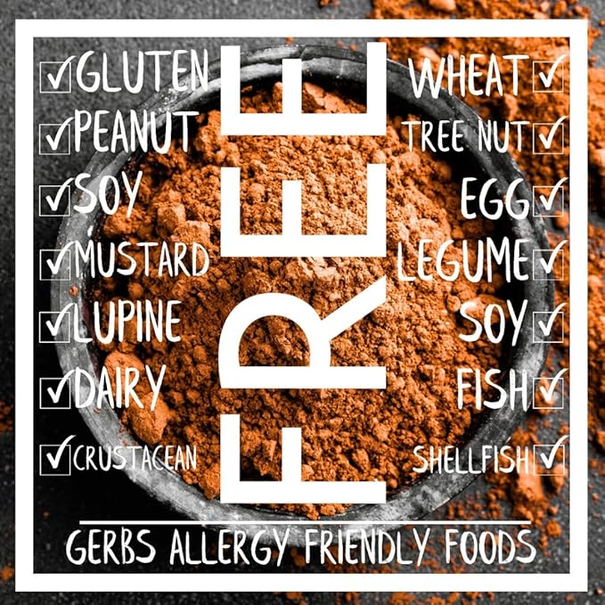 Gerbs Dutch Cocoa Powder 2 lbs. | 22-24% Cocoa Butter Fat, Resealable Bag | Rich, Smooth Dutch Process | Top 14 Allergen-Free