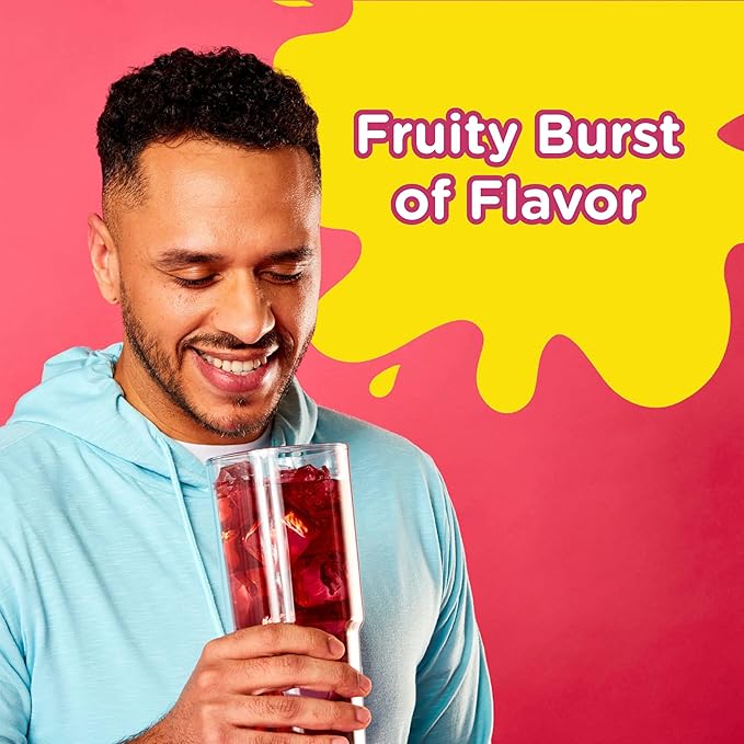 Starburst Singles To Go Powdered Drink Mix, Fruit Punch, Sugar-Free Drink Powder, Just Add Water,6 count (Pack of 12)