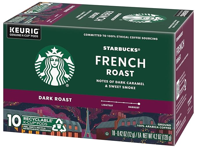 Starbucks French Roast 10 K-cups.
