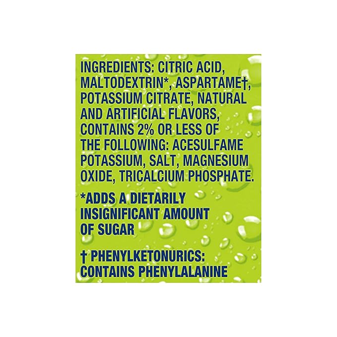 Sunkist Singles-To-Go Drink Mix, Lemon-Lime, Non-Carbonated, Low-Calorie, Zero Sugar, 6 CT in each box (Pack of 6)