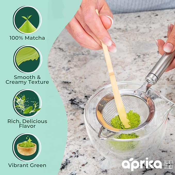 Authentic Japanese Ceremonial Grade Matcha Powder, First Harvest Organic Ceremonial Matcha Green Tea Powder – 1.1lb oz/ 500g – No Sugar Added Matcha Ceremonial - by AprikaLife