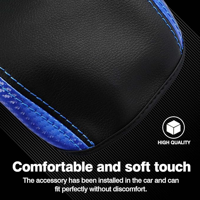 Autorder Center Console Cover for Toyota RAV4 2013 2014 2015 2016 2017 2018 Accessories Armrest Cover Anti-Scratch Middle Console Pad Leather Armrest Protector