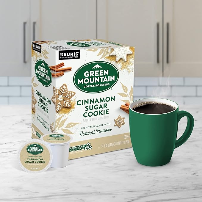 Green Mountain Coffee Roasters Cinnamon Sugar Cookie Keurig Single-Serve K-Cup Pods, Light Roast Coffee, 96 Count