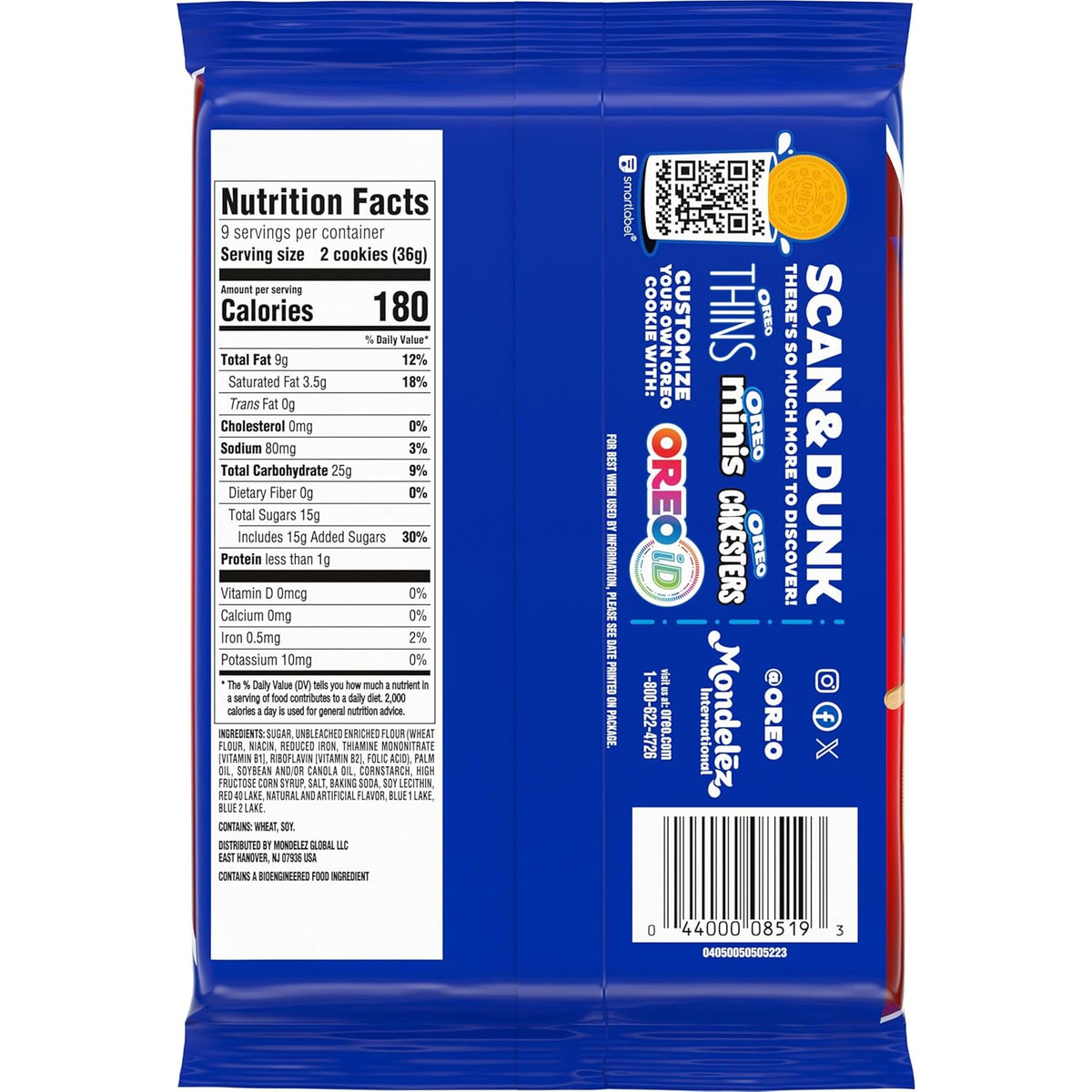 OREO Firecracker Pop Sandwich Cookies, Limited Edition, 11.46 oz