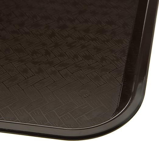 Carlisle FoodService Products CT101469 Cafe Standard Plastic Cafeteria/Fast Food Tray, NSF Certified, BPA Free, 14" Length x 10" Width, Chocolate (Pack of 24)