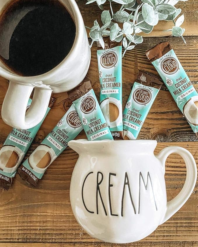 Coconut Cloud: Original Coffee Creamer | Vegan, Natural, Delicious & Lightly Sweetened. (Made in Colorado from Premium Coconut Milk Powder), 16 oz