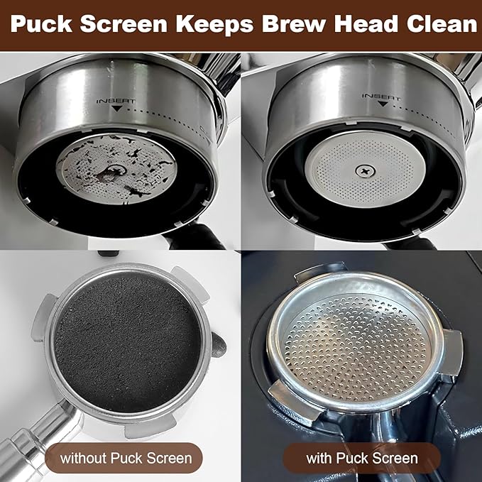 MEION Aluminium Alloy 54mm Bottomless Portafilter Compatible with Breville Barista Express Machines, Sage, Barista Pro, BES870XL, BES880, Espresso Portafilter with 18g Filter Basket & Puck Screen