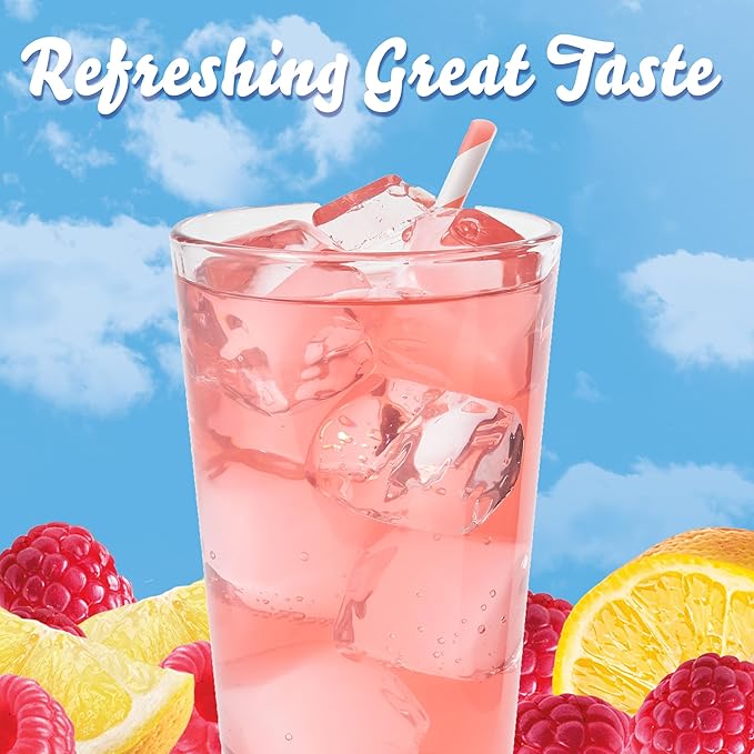Crystal Light Single Serve Raspberry Lemonade Artificially Flavored Powdered Drink Mix, 120 per Case, 4 Boxes of 30 On-the-Go Packets