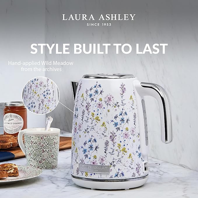 VQ - Laura Ashley Jug Kettle - Wild Meadow