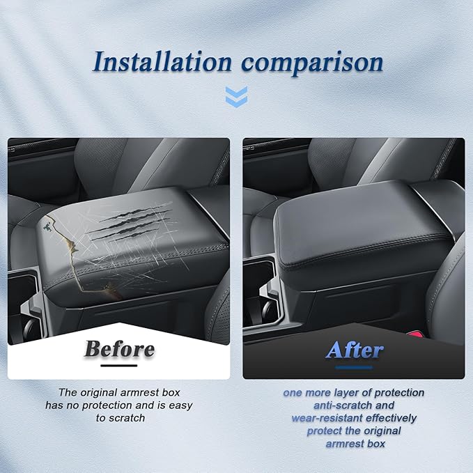 BIBIBO for 2025 2026 Toyota 4Runner Center Console Armrest Cover 2025 2026 Toyota 4Runner Arm Rest Cover 2025 Toyota 4Runner Accessories 2025 4Runner Armrest (Thin)