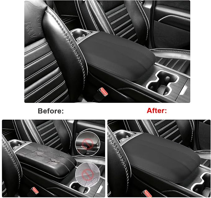 SXCY for 2025 2026 Chevy Traverse Armrest Cover for 2024 2025 2026 Chevy Traverse/GMC Acadia Accessories 2025 2026 Traverse/Acadia Center Console Cover Silicone Full Cover(w/Privacy Storage)