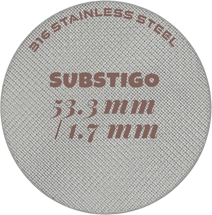 Espresso Puck Screen for Breville Espresso Filter Screen - Lower Shower Screen for Ninja Luxe Espresso Puck Screen 316 Stainless Metal Contact Screen Portafilter Basket Mesh (1, 53.3mm)
