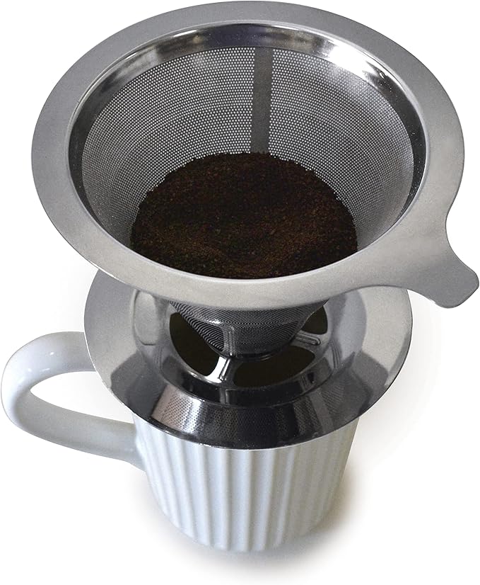 Norpro Stainless Steel Pour Over Coffee Filter 5.5" x 4.75" x 3.25"