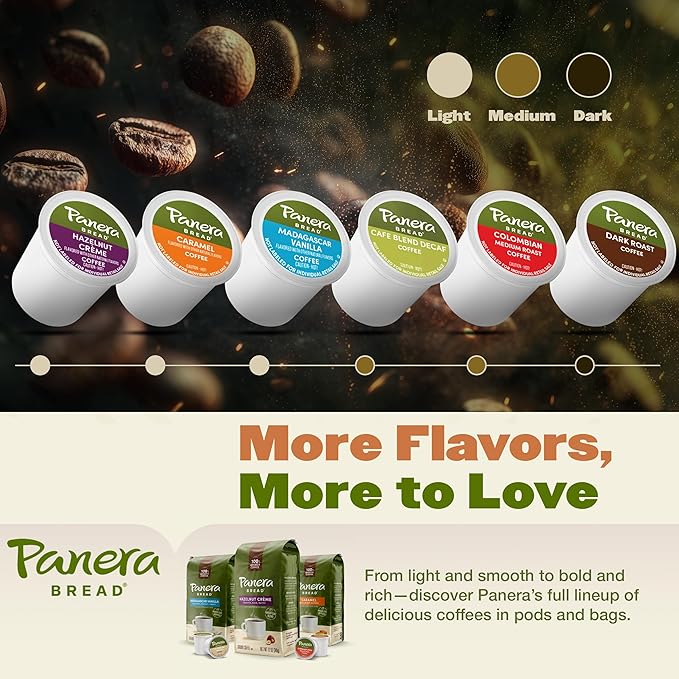 Panera Light Roast Ground Coffee, 100% Arabica, Sustainably Sourced – Smooth, Bright & Balanced Flavor – Clean Label, No Artificial Ingredients – Kosher, Gluten-Free 12oz Bag