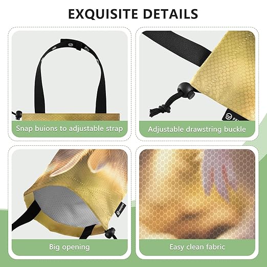 ALAZA Hanging Car Trash Bags Garbage Bag Trash Can for Back Seat Small Mice Cute Washable Storage Bag Retractable 2 Pack