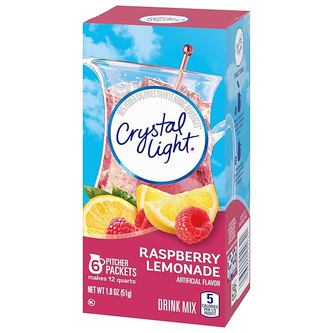 Crystal Light Raspberry Lemonade Drink Mix (6 Pitcher Packets)