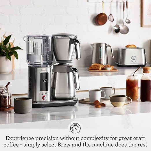 Breville Luxe Drip Coffee Machine BDC465BSS, Brushed Stainless Steel, Thermal Carafe