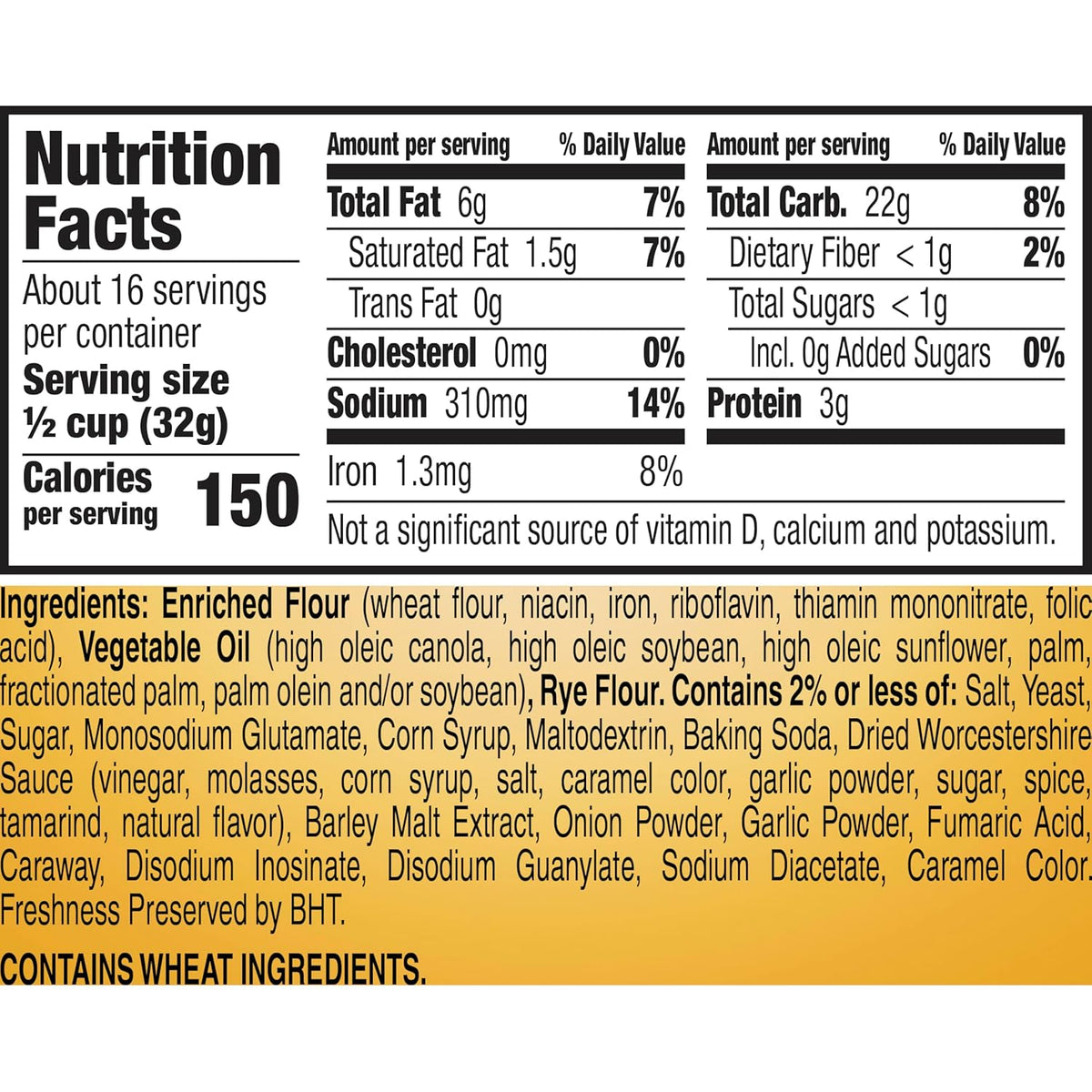 Gardetto's Original Recipe Snack Mix, Salty Snacks Tub, 18 oz