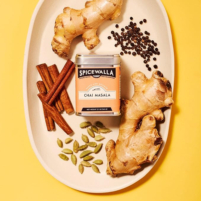 Spicewalla Masala Chai Spice 2.1 oz | Tea, Latte, Coffee, | Unsweetened Powdered Spice