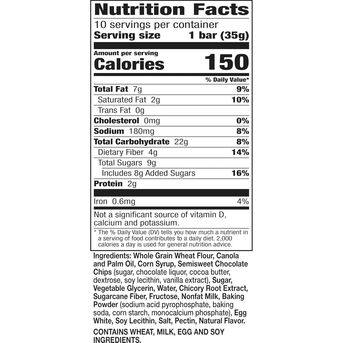 Nature Valley Soft Baked Muffin Bars, Chocolate Chip, Snack Bars, 10 Bars, 12.4 oz