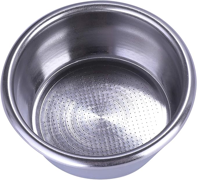 54mm Filter Basket Stainless Steel Portafilter Basket Espresso Handle Compatible with Breville Portafilter BES870XL,BES860XL,BES840XL,Double Cup Coffee FilterBasket Replacement