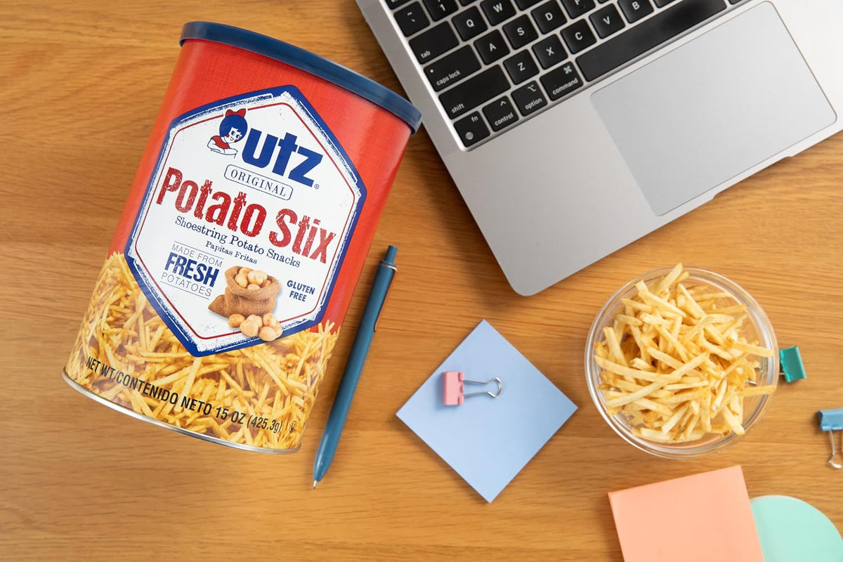 Utz Potato Stix, Original, Shoestring Potato Sticks Made from Fresh Potatoes, Regular, 15 Oz