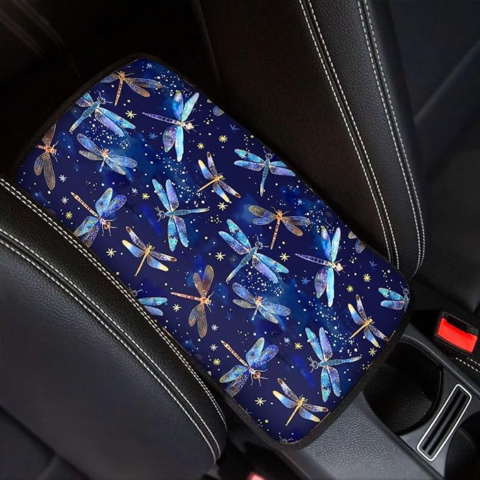 Biyejit Car Center Console Armrest Cushion Cover Pad Car Interior Decor Accessories Universal Fit for Sedan, Truck, SUV
