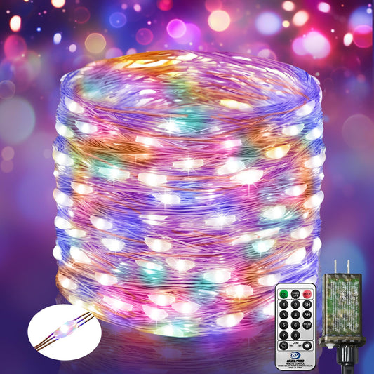 btfarm Fairy Lights 66FT 200 LED Waterproof Multicolor String Lights with Remote and Timer, Model TL04-2ARM