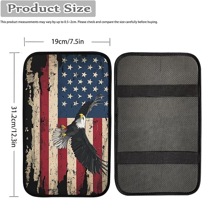 Biyejit Car Center Console Armrest Cushion Cover Pad Car Interior Decor Accessories Universal Fit for Sedan, Truck, SUV