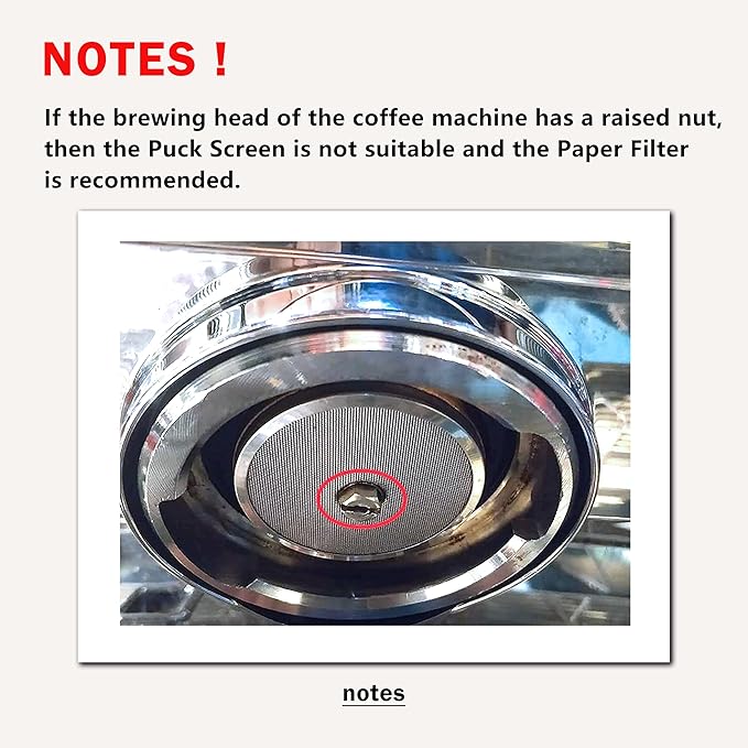 NEOUZA V4 Espresso Puck Screen 0.8mm Thickness Honeycomb Mesh Double Layer Black Protective Coating for Coffee Portafilter Basket (2, Silver, 53mm)