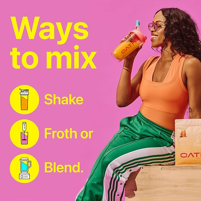 Oath Nutrition Clear Whey Isolate Protein Powder, Pink Lemonade, 20g Complete Protein per Serving, No Added Sugar, Grass-Fed, 18 Servings