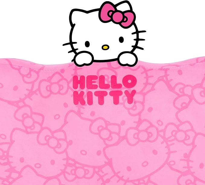 Carbella Officially Licensed Hello Kitty Seat Cushion - Cute Pink Office Chair Cushion for Car, Home, Work or Desk - Comfort Memory Foam Cushions for Coccyx, Back, Tailbone Pain Relief Pillow