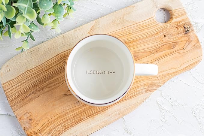Elegant Gold-Accented Smiley Face Ceramic Mug - 13 Oz, Unique & Thoughtful Gift for Coffee Lovers, Eco-Friendly, Durable - Ideal for Home or Office