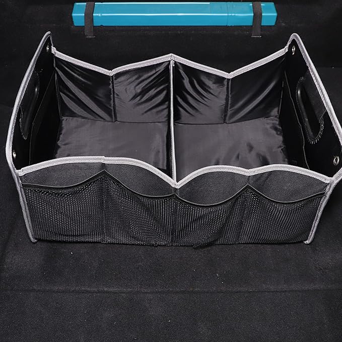 Daeiclru Car Trunk Organizer Compatible with Jaguar F-Type 2013-2024, Multifunctional Collapsible Car Storage Bag, Multi-Compartment Car Organizer and Storage Accessories