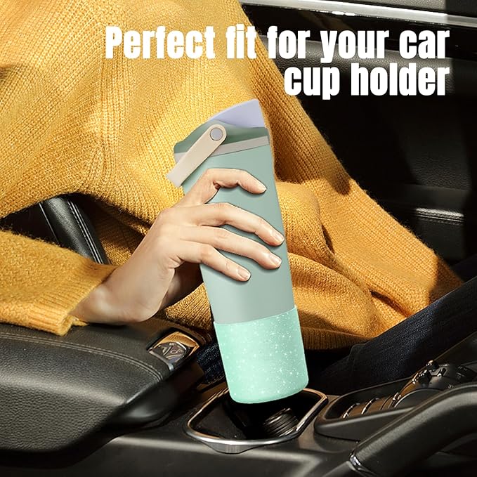Silicone Higher Boot Compatible with Owala 30oz & 40oz FreeSip Sway Bottles & Tumblers, Large Protection Anti-Slip Bottom Cover Sleeve for Freesip Sway Tumbler and Bottle
