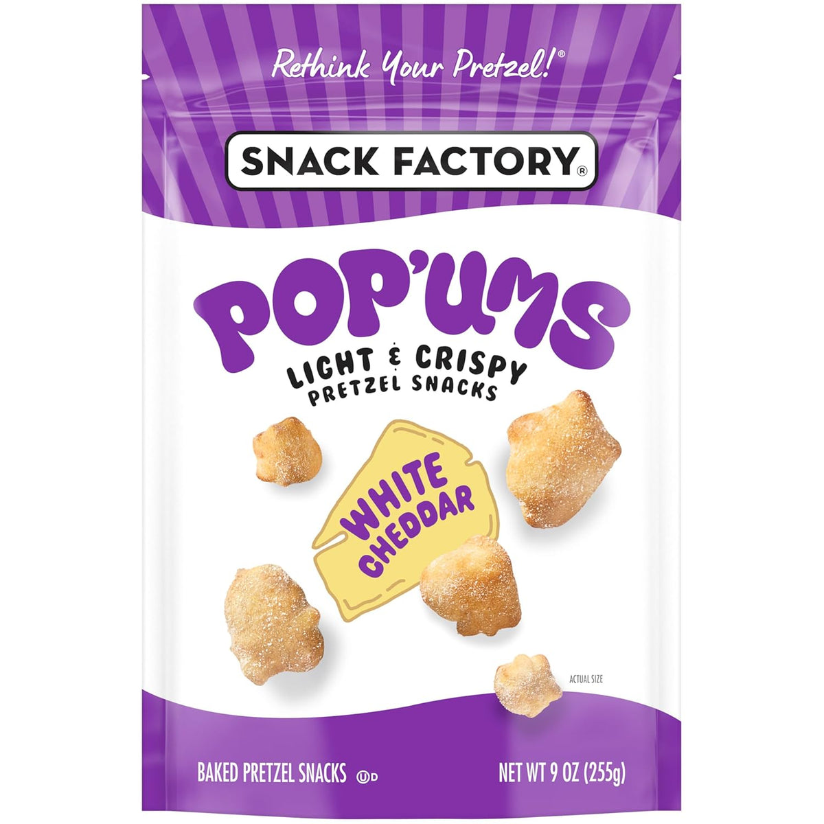 Snack Factory Pop'ums Sea Salt Pretzel Snacks, 9 Oz Bag