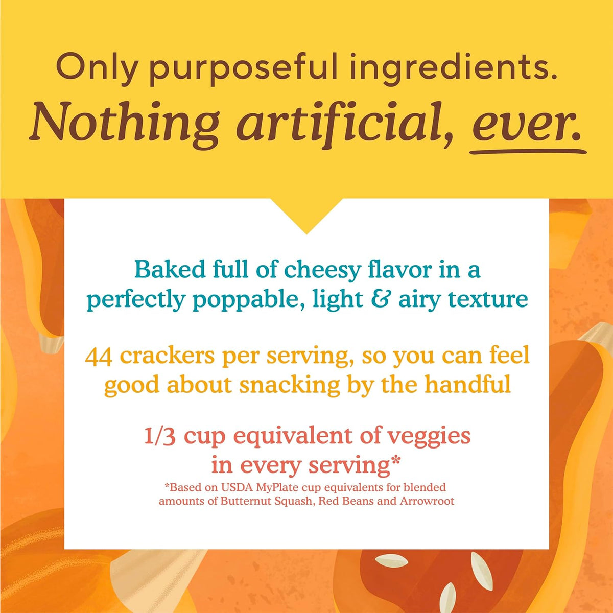 Simple Mills Pop Mmms Cheddar Baked Snack Crackers, Gluten Free, 4 Ounce (Pack of 1)