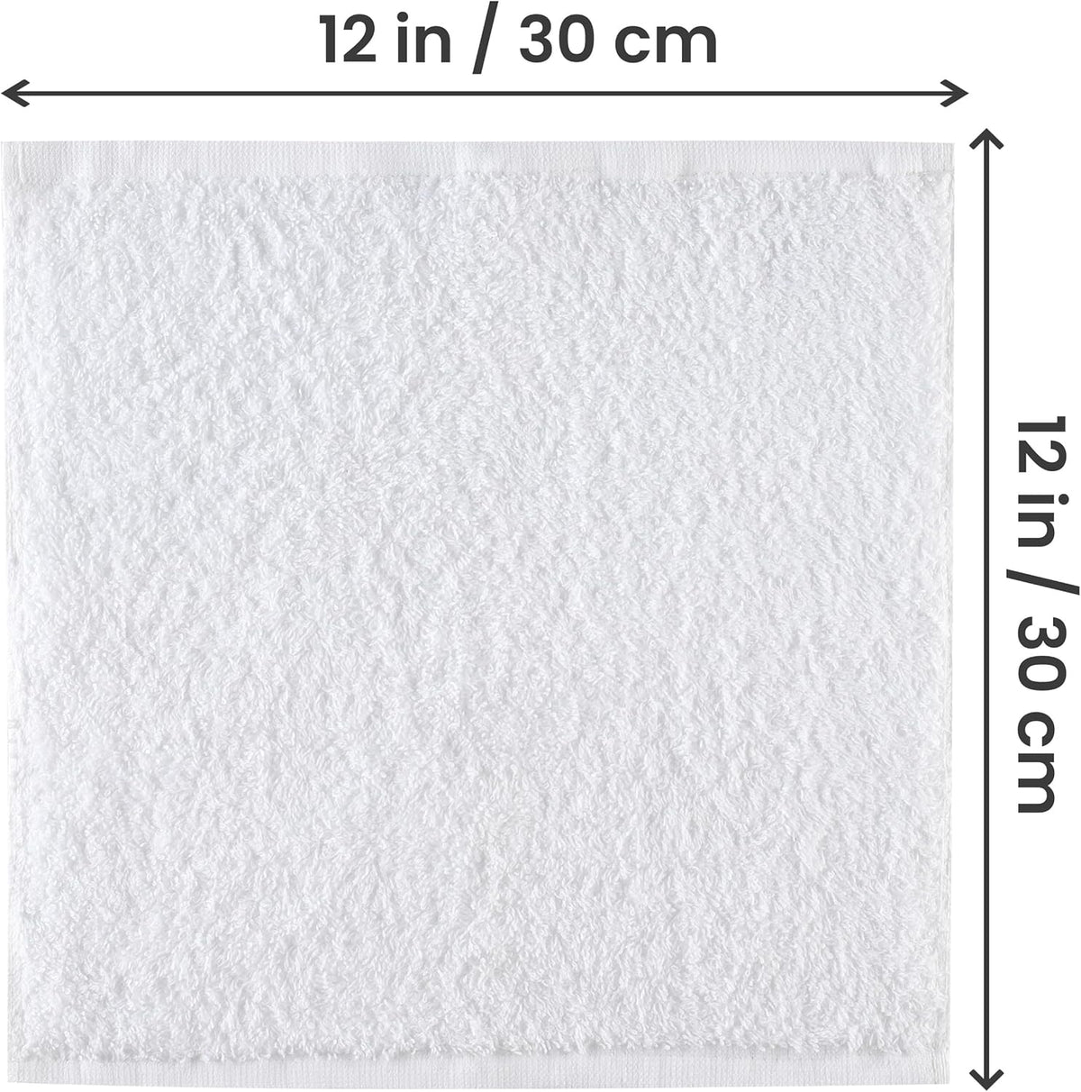Utopia Towels 24 Pack Cotton Washcloths Set, 100% Ring Spun Cotton, Premium Quality Flannel Face Cloths, Highly Absorbent and Soft Feel Fingertip Towels, White