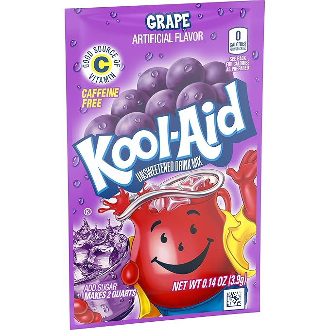 Kool-Aid Lemonade Flavored Unsweetened Caffeine Free Drink Mix, 48 Count (Pack of 2)