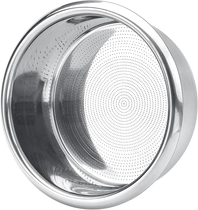 Normcore 54mm High Extraction Filter Basket, 18g Precision Double shot Basket For Breville Sage Portafilter, 0.8mm thick, 2569 Hole Pattern, Comes with a 53.3mm Puck Screen, Paper Filters, 18g