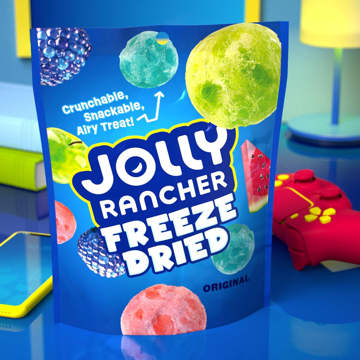 Jolly Rancher, Freeze Dried Original Fruit Flavored Candy Bag, 3.1 Ounce